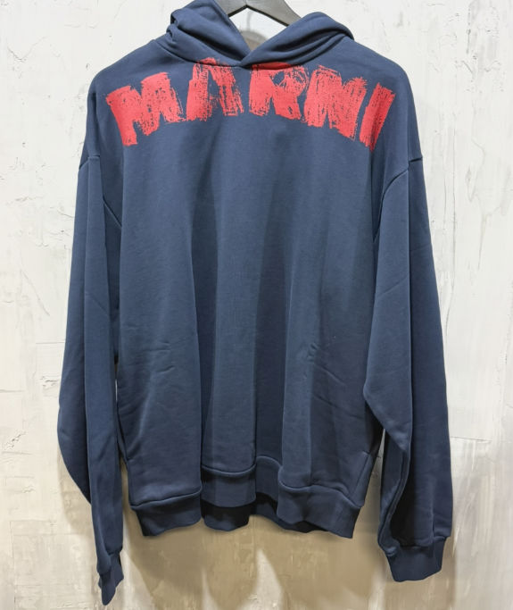 Marni monolith hoodie blue kyanite