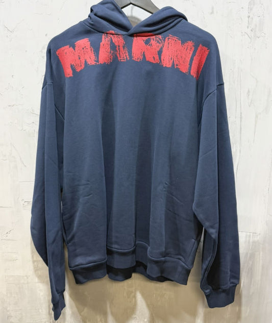 Marni monolith hoodie blue kyanite