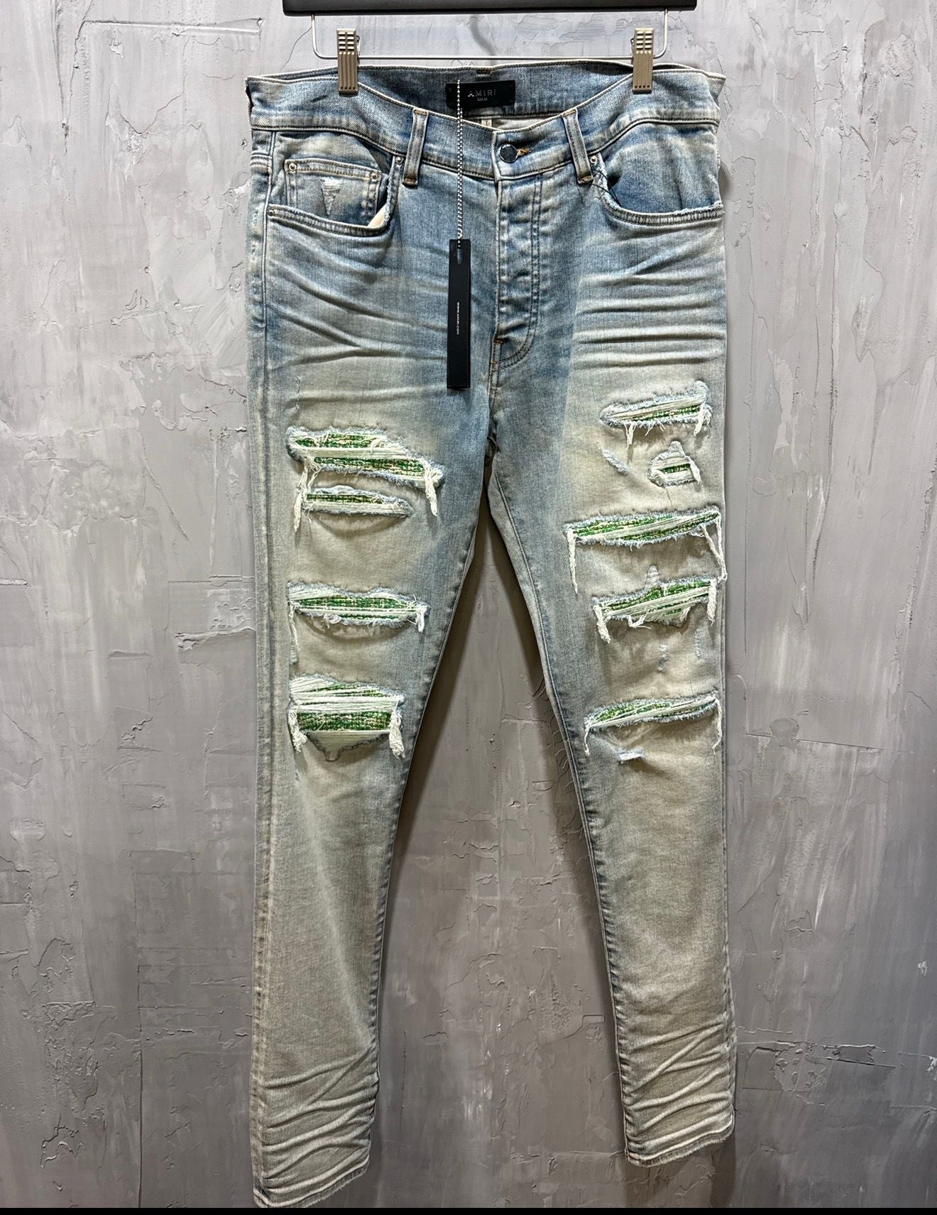 MX1 boucle green thrasher denim