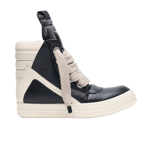 Rick Owens Geobasket Jumbo Hight Black/Milk