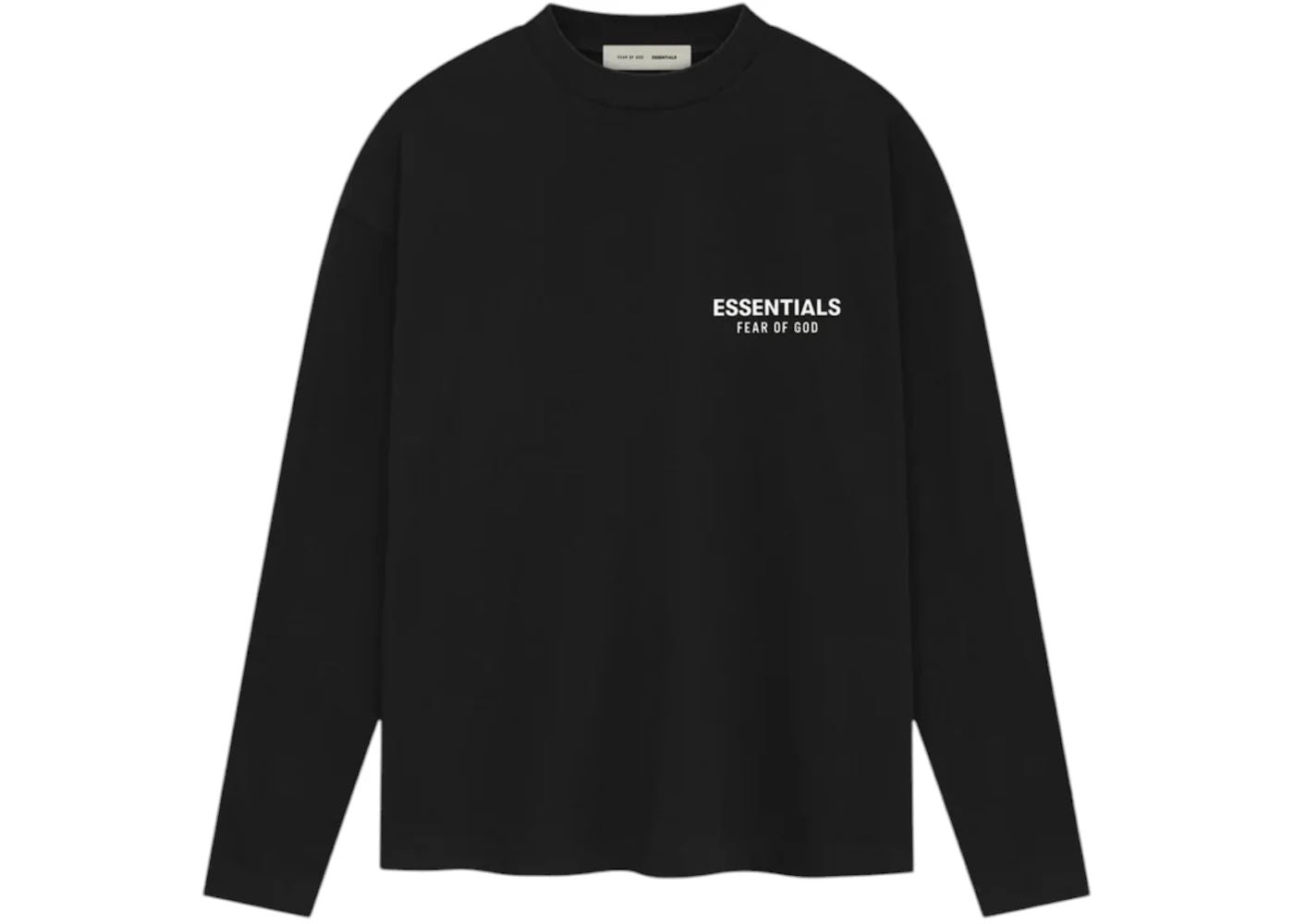 Fear of God Essentials Classic Fit L/S T-shirt Jet Black