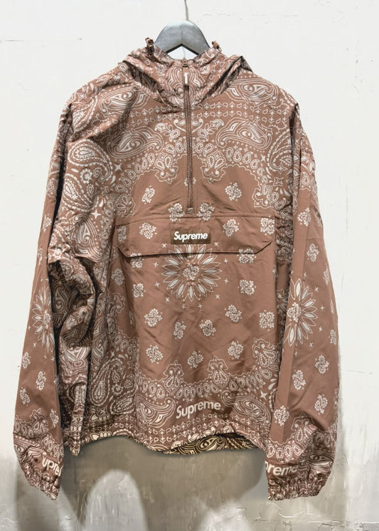 Supreme reflective bandana anorak brown