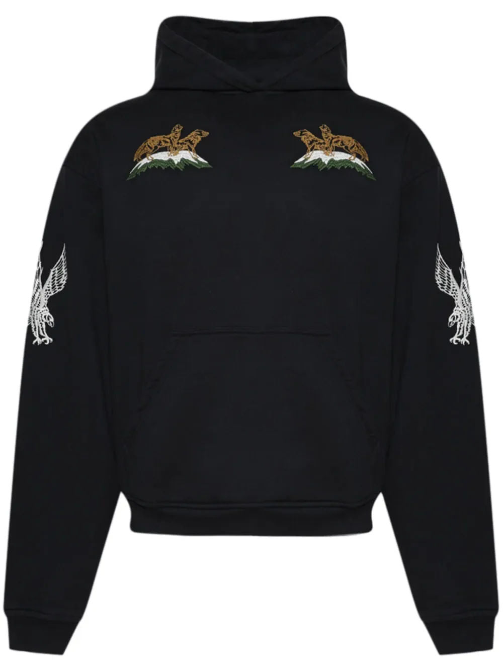 RHUDE BLACK WOODLAND SKI HOODIE
