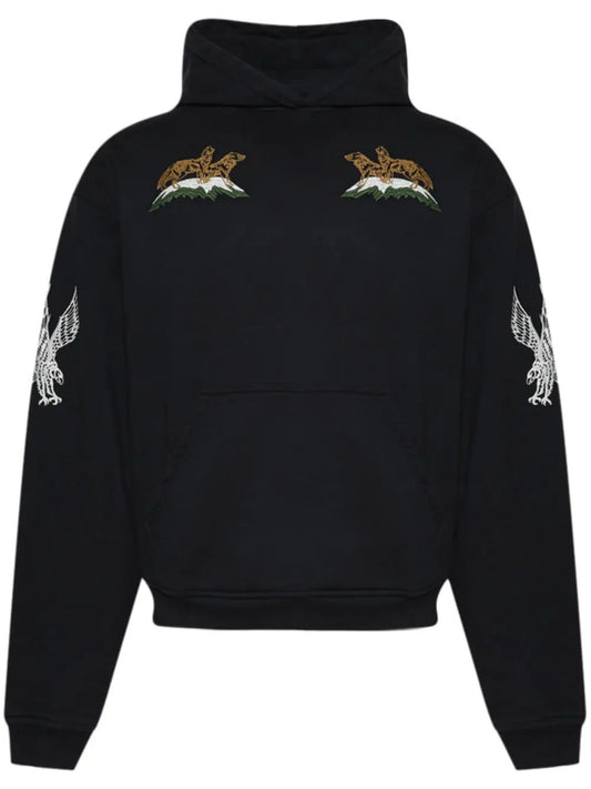 RHUDE BLACK WOODLAND SKI HOODIE