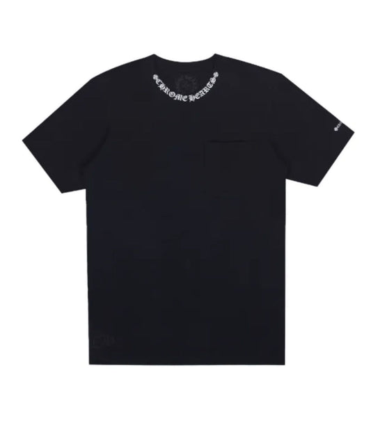 CHROME HEARTS COLLAR LOGO SS BLACK