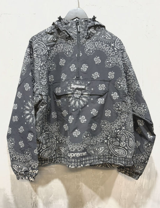 Supreme reflective bandana anorak black