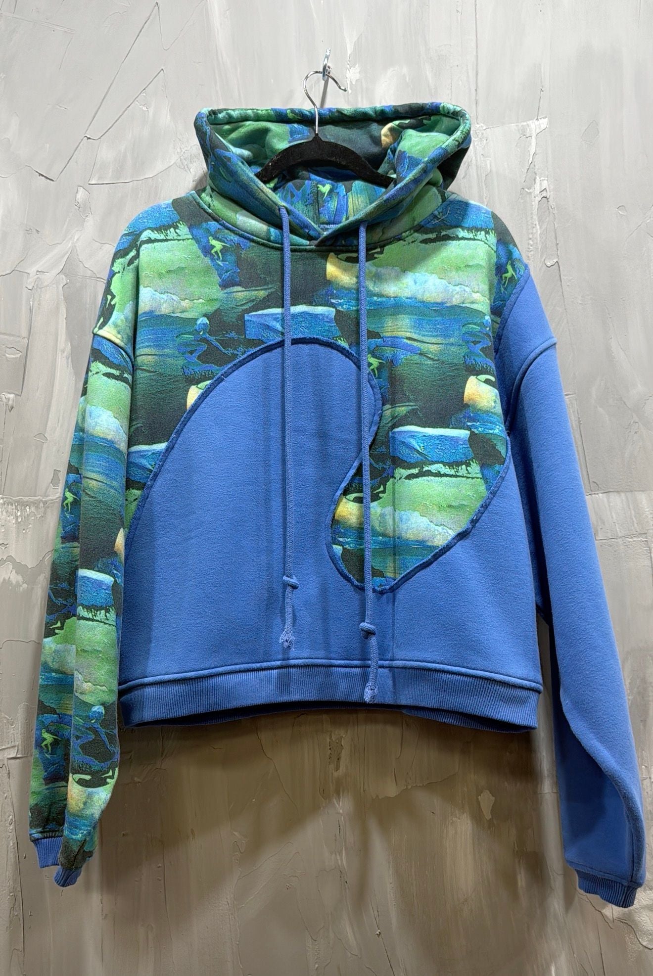 ERL SUNSET SWIRL HOODIE BLUE