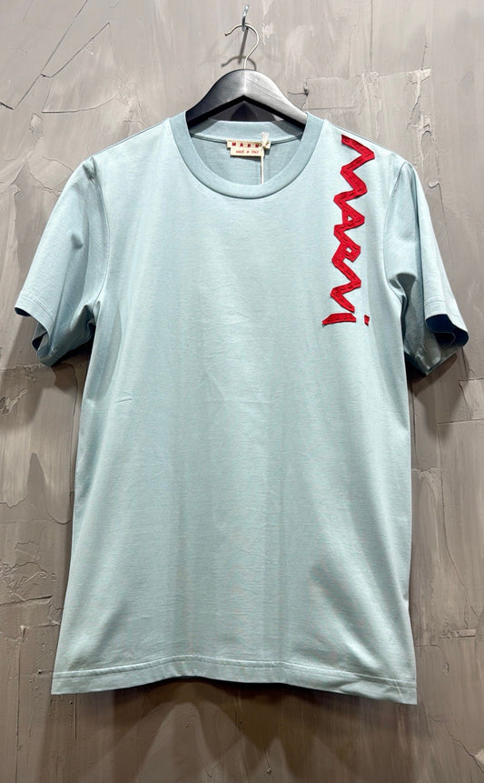 MARNI ORGANIC COTTON JERSEY LEADEN BLUR