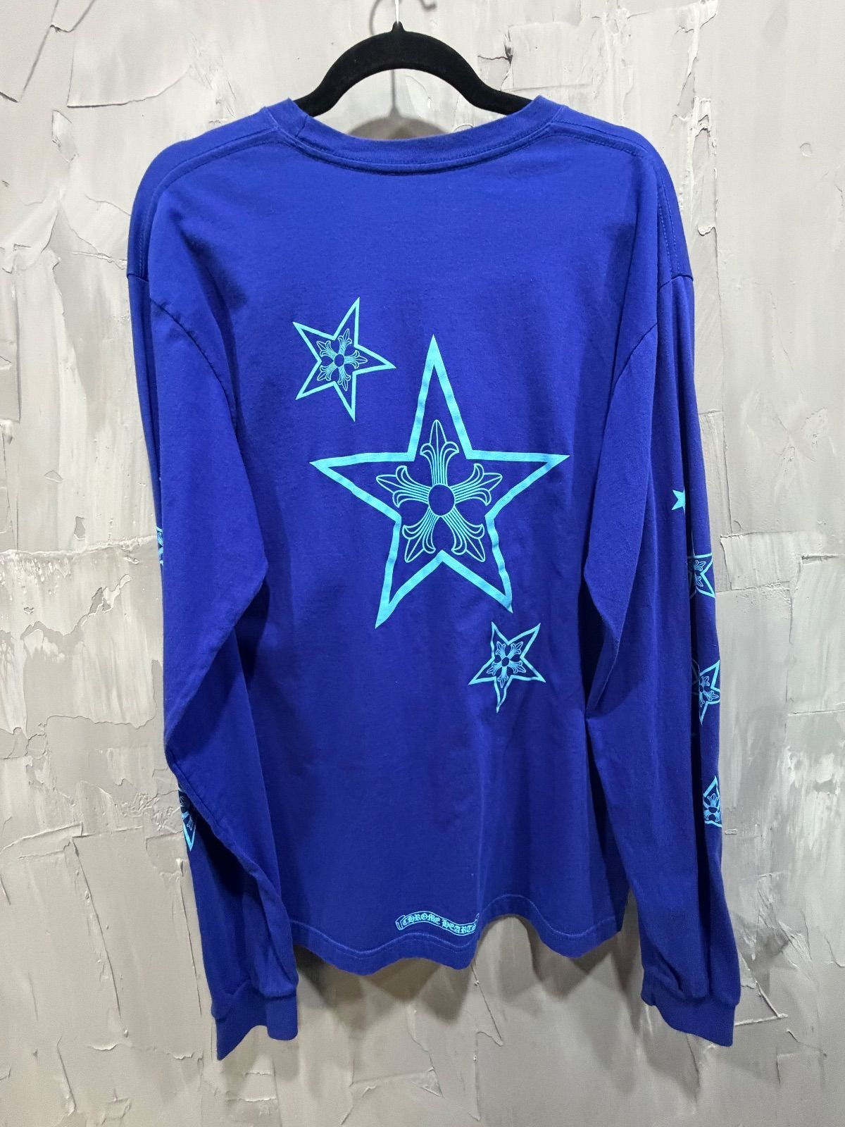 Chrome Hearts Blue Star Logo Long Sleeve