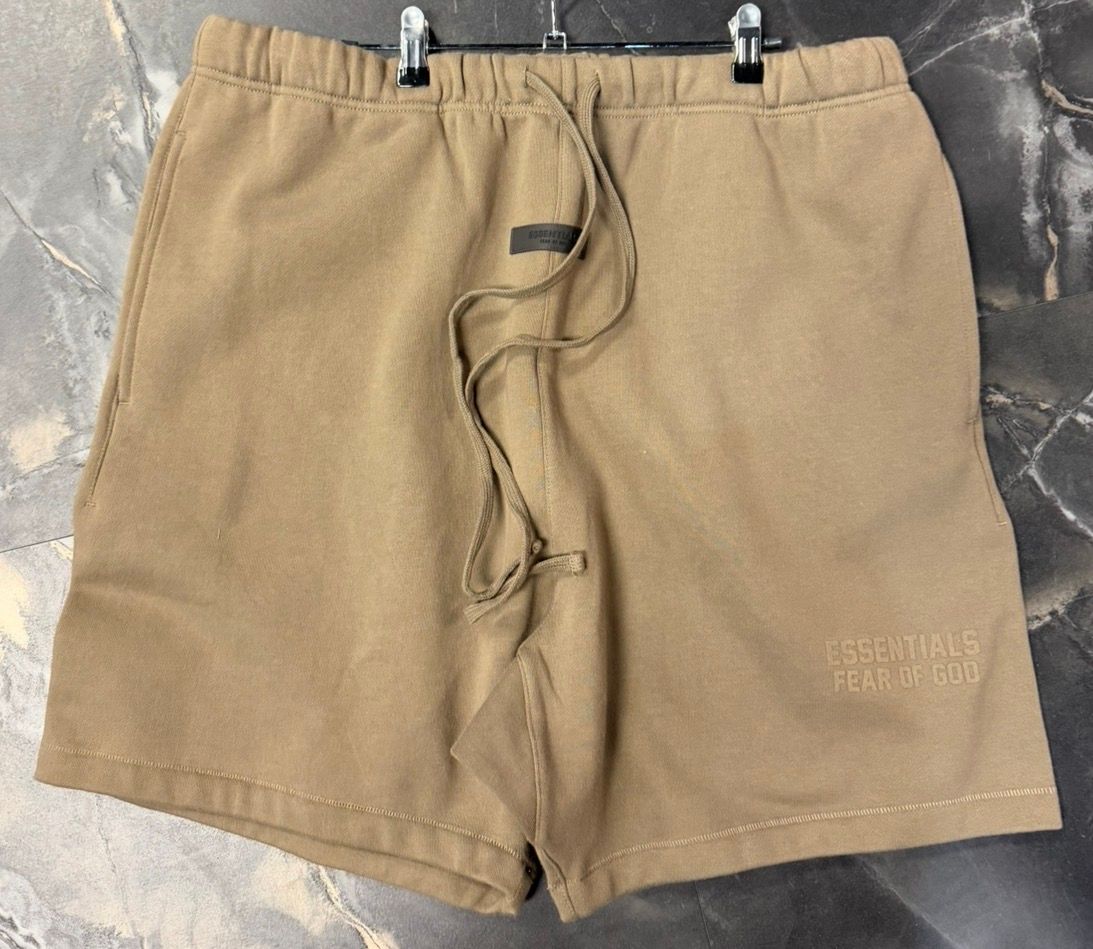 Fear of God Essentials Dark Sand Shorts