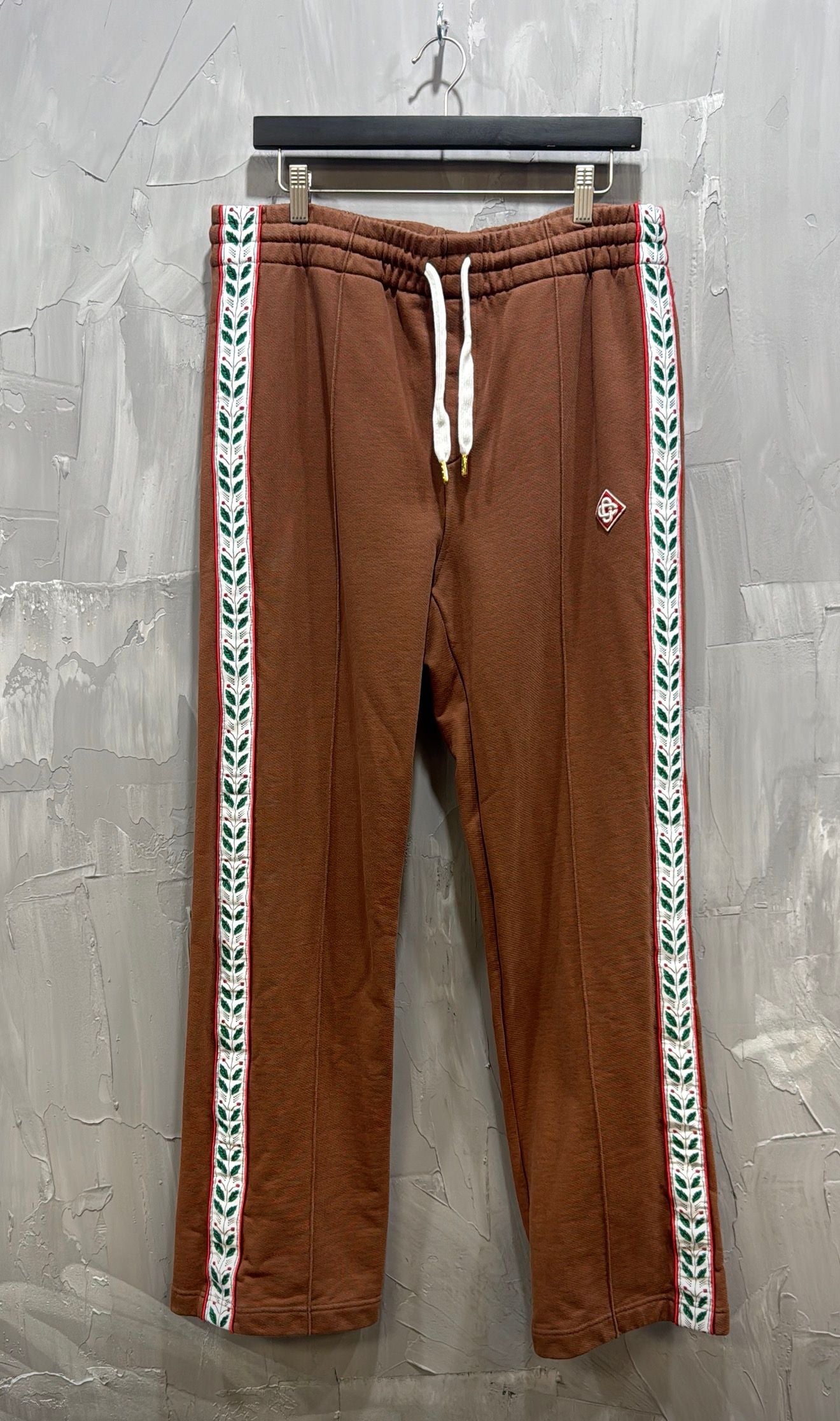 CASA BLANCA LAUREL TRACK PANTS BROWN
