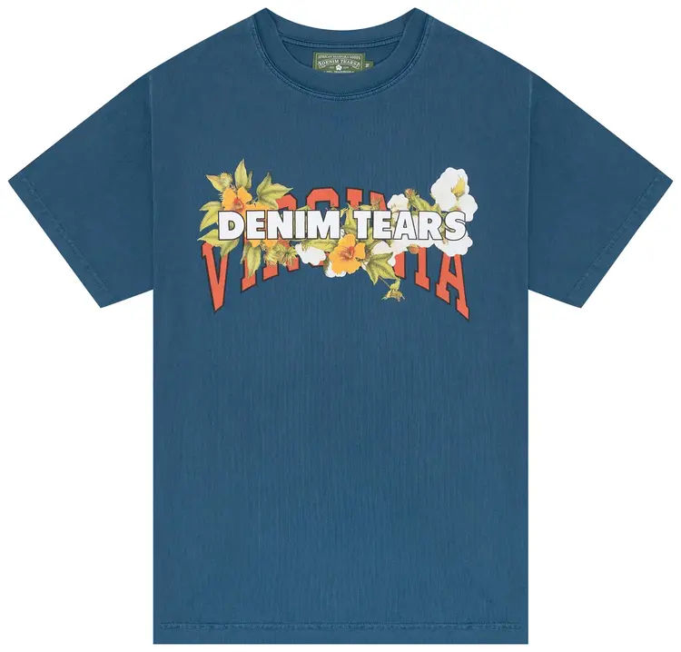 Denim Tears Virginia 1619 T-shirt navy