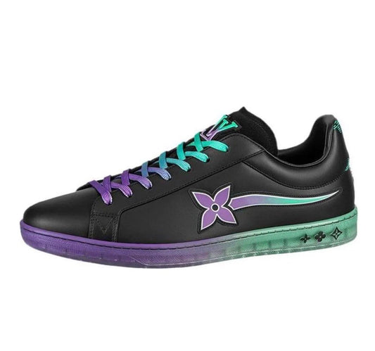 LOUIS VUITTON Luxembourg Samothrace Trainers Black purple