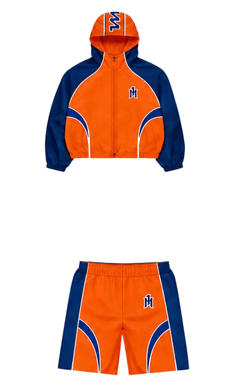 1million orange/navy track suit