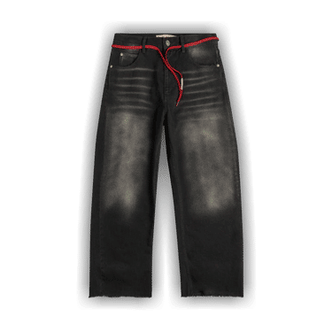 Marni Black Drawstring Wide Denim Pants