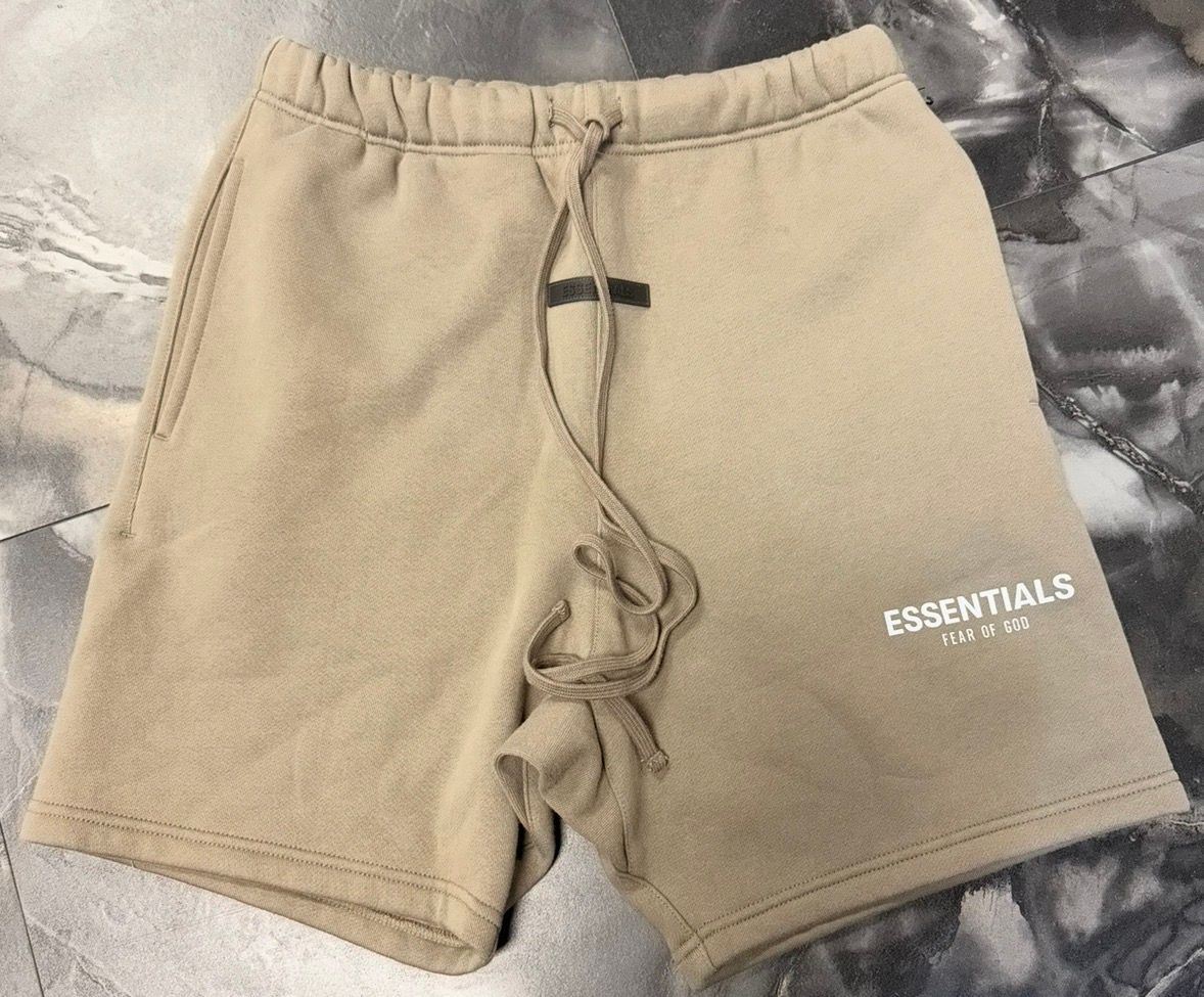 Fear of God Essentials Dessert Taupe Shorts