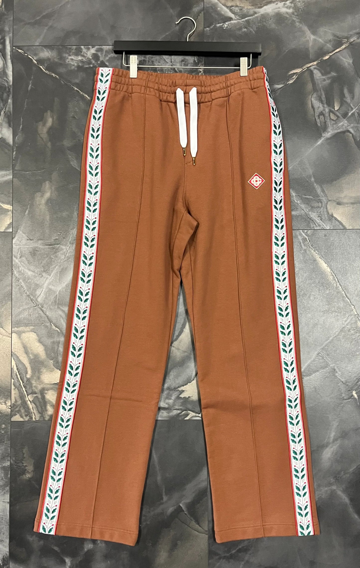 Casa Blanca BROWN LOOPBACK MOTOSPORT LAUREL TAPE JOGGER