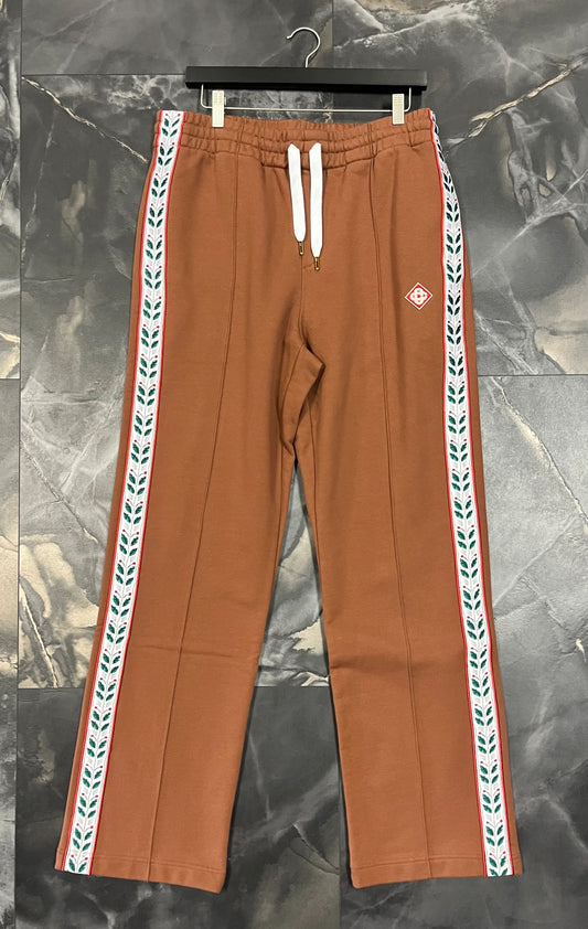Casa Blanca BROWN LOOPBACK MOTOSPORT LAUREL TAPE JOGGER
