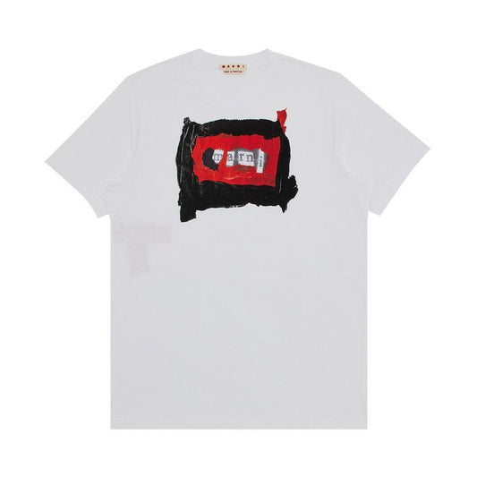 Marni Painted Collage t-shirt red/black