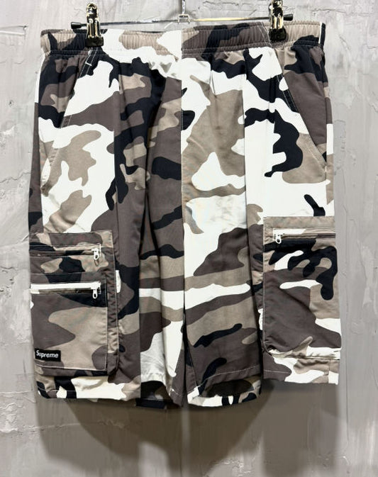 Supreme cargo water shorts snow camo - Like New