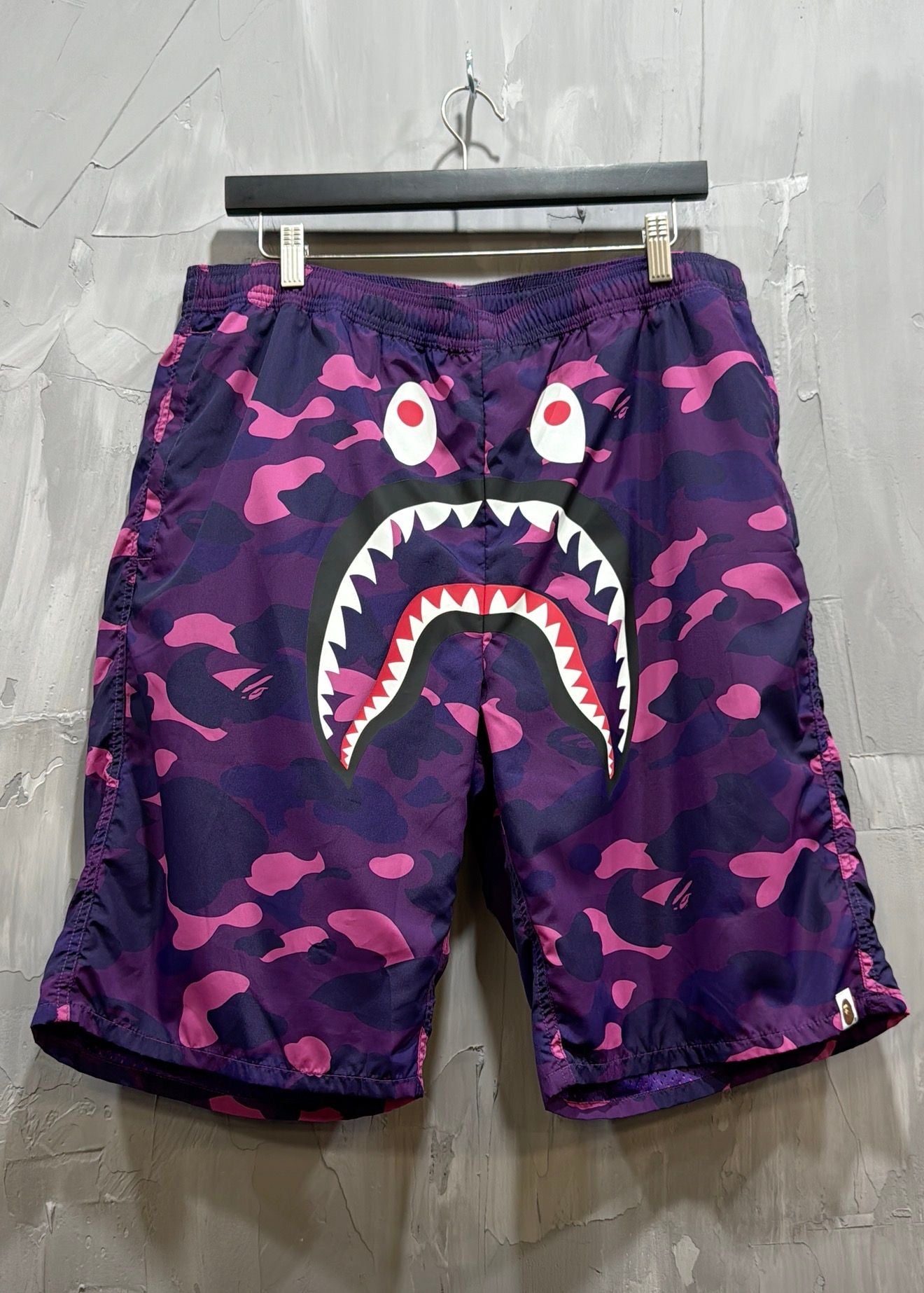 BAPE Color Camo Shark Beach Shorts