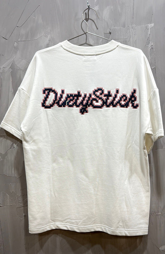DIRTYSTICK DIGITAL LOGO TEE IN NAVY RED