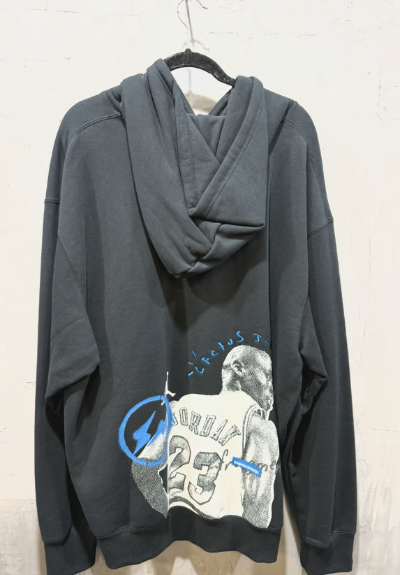 Travis Scott x Jordan x Fragment Design Black Hoodie