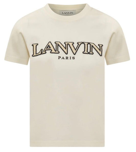 Lanvin Logo Embroidered Crewneck T-Shirt