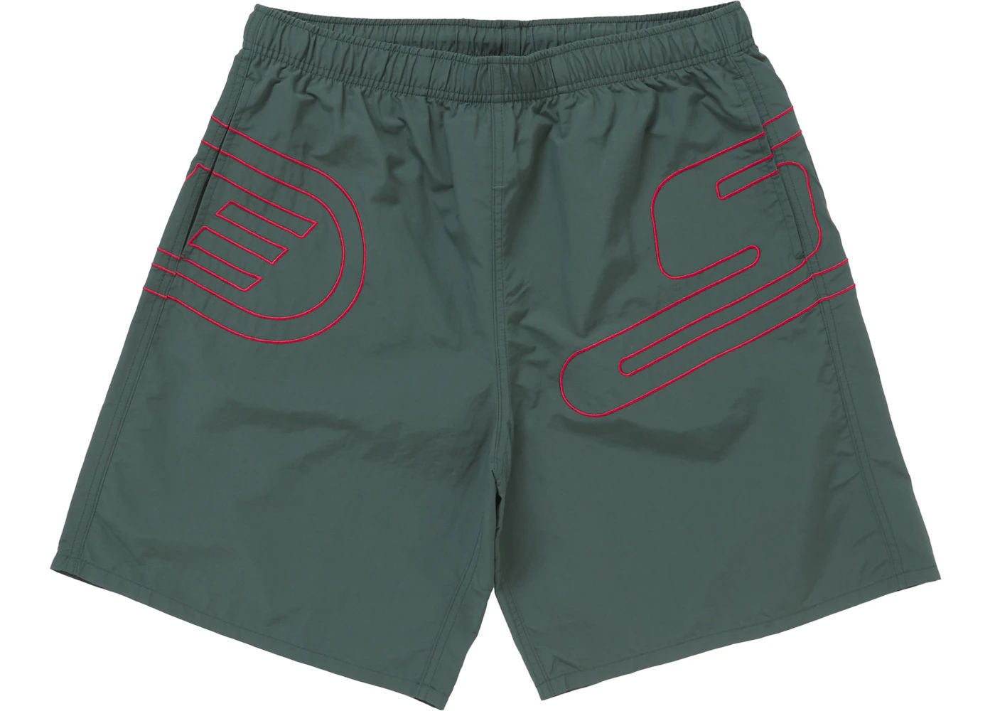 Supreme Big Logo Nylon Short Green
