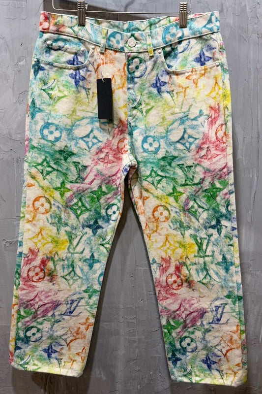 LOUIS VUITTON Monogram Drawing Pants