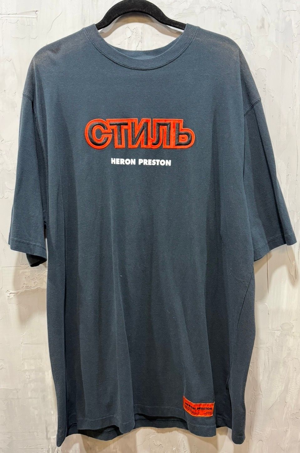 Heron Preston CTNMB navy tee