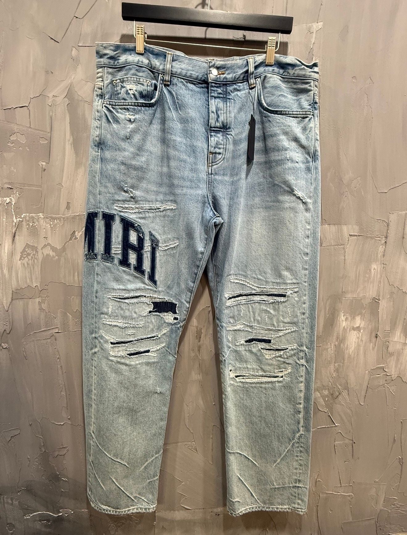 Amiri Varsity Logo Jeans - Like New
