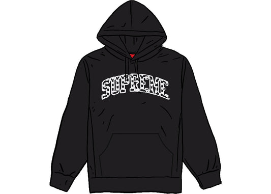 Supreme Hearts Arc Hooded Sweatshirt Black