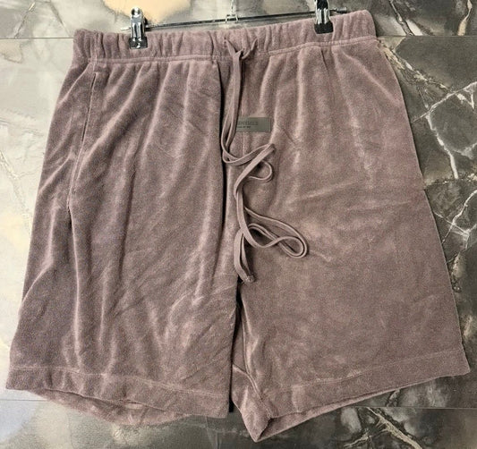 Fear of God Velour Plum Shorts