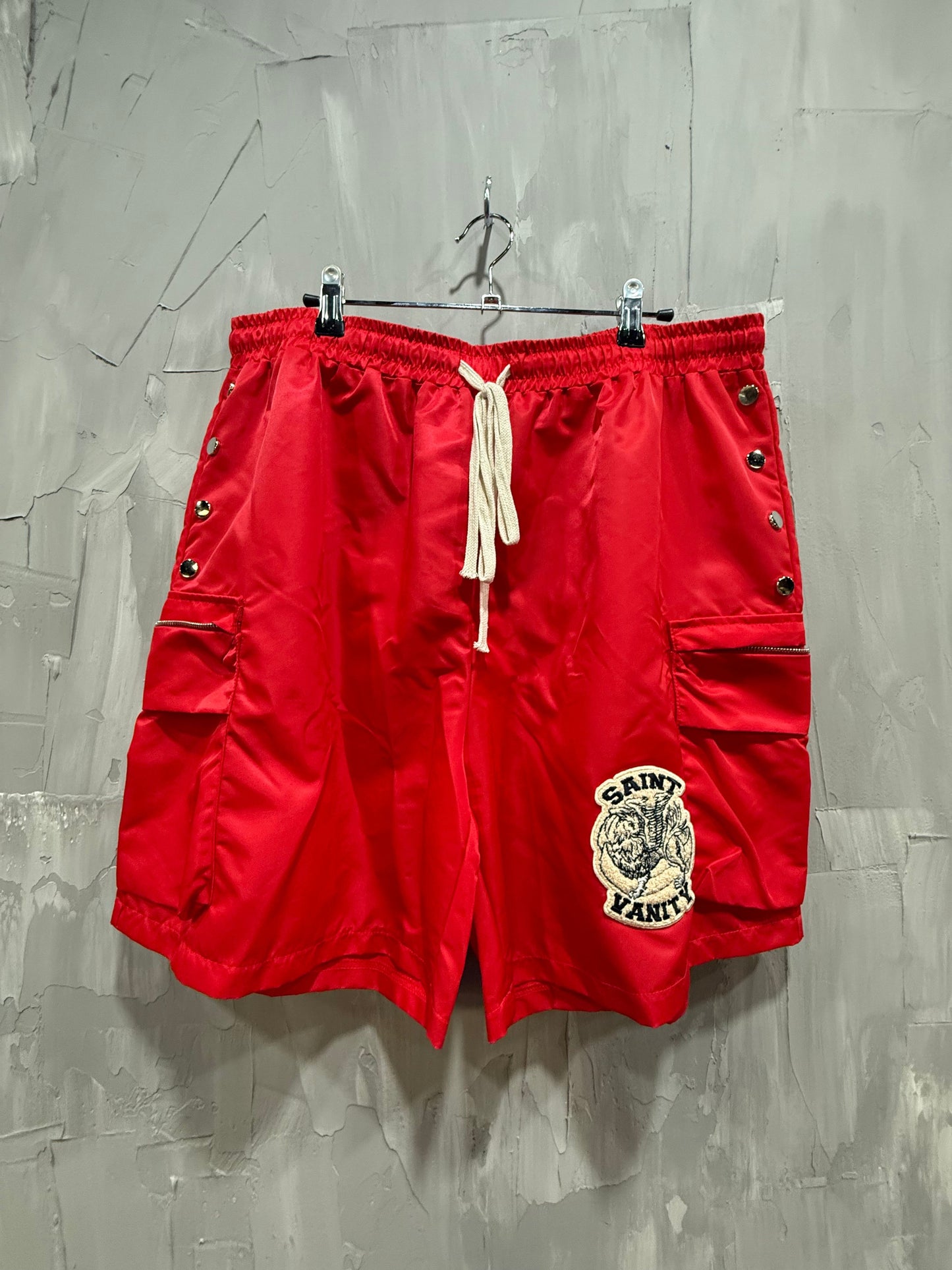 SAINT VANITY NYLON SHORT RED