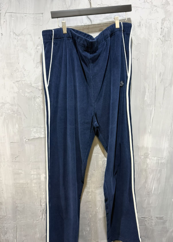 Kenzo velvet track pants navy