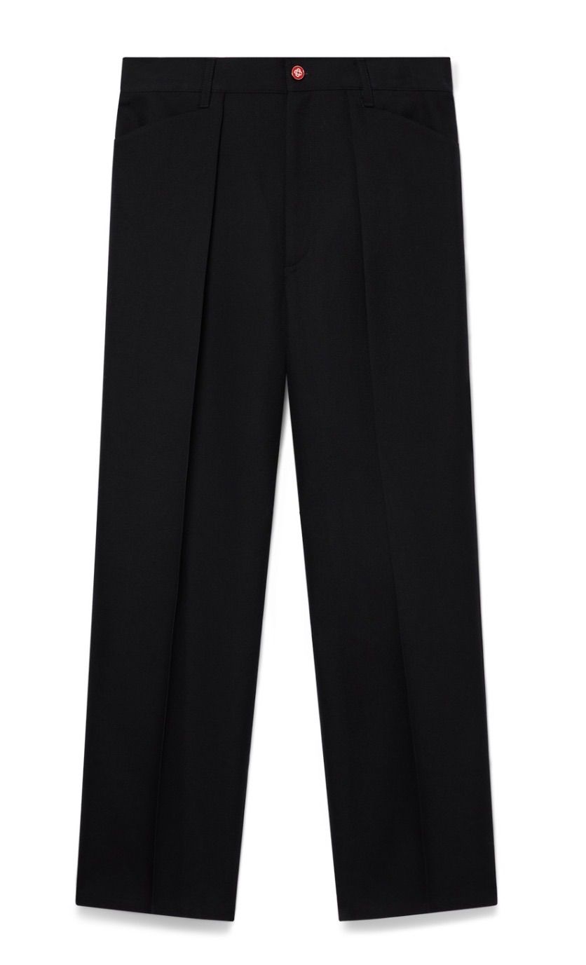 Casa Blanca Chicano Pleat Chinos Black