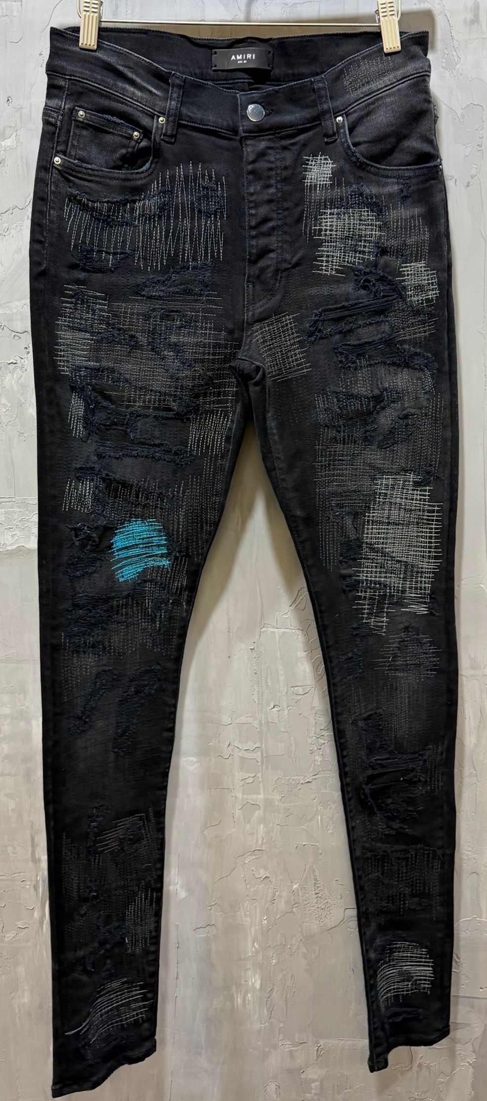 Black Jean Stitches