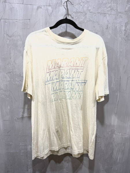 Isabel Marant "Marant" Logo T-Shirt Cream