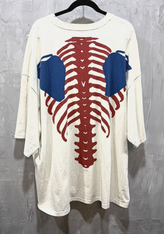Kapital Jersey 2Tones Big Pocket T-Shirt Bone