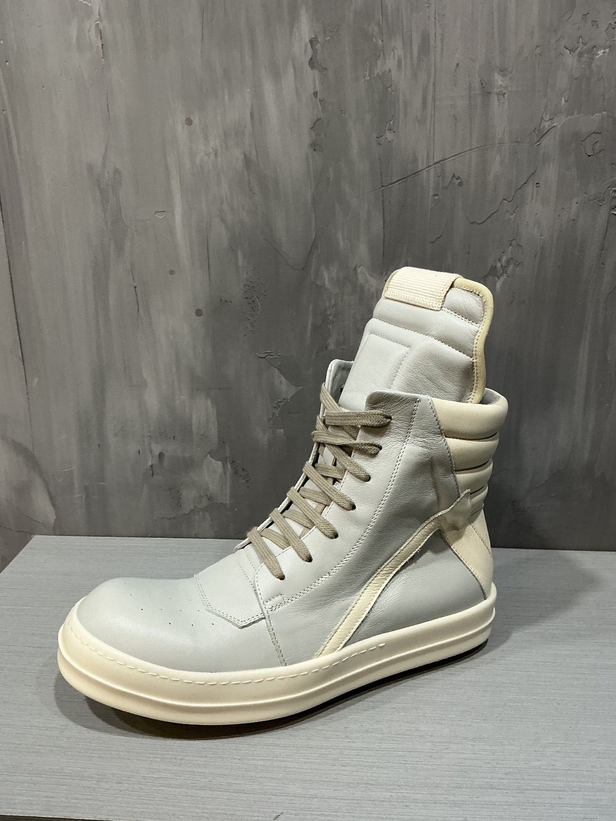 Rick Owens Geobasket Oyster Milk Milk