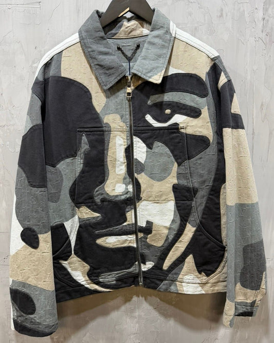 Kid Super X LV PatchWorked Portrait jacket