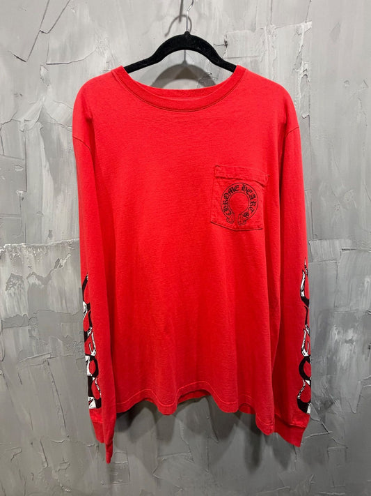 Chrome Hearts Matty Boy Red Chomper L/S - Used/Worn