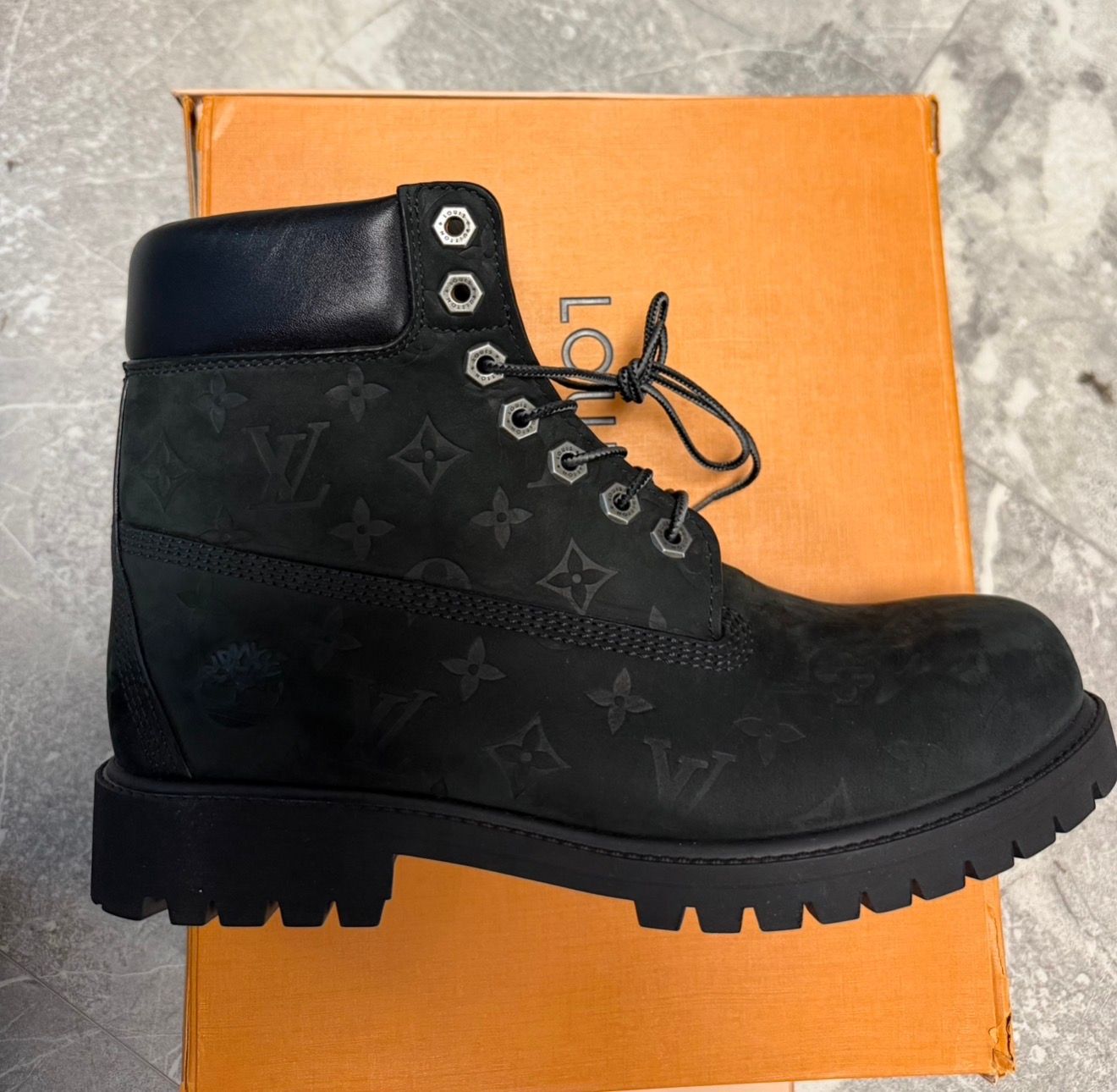 Louis Vuitton Timberland 6" Ankle Boot Black Monogram - Used/Worn