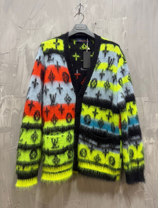 Louis Vuitton Monogram Stripes Mohair Cardigan - Used/Worn