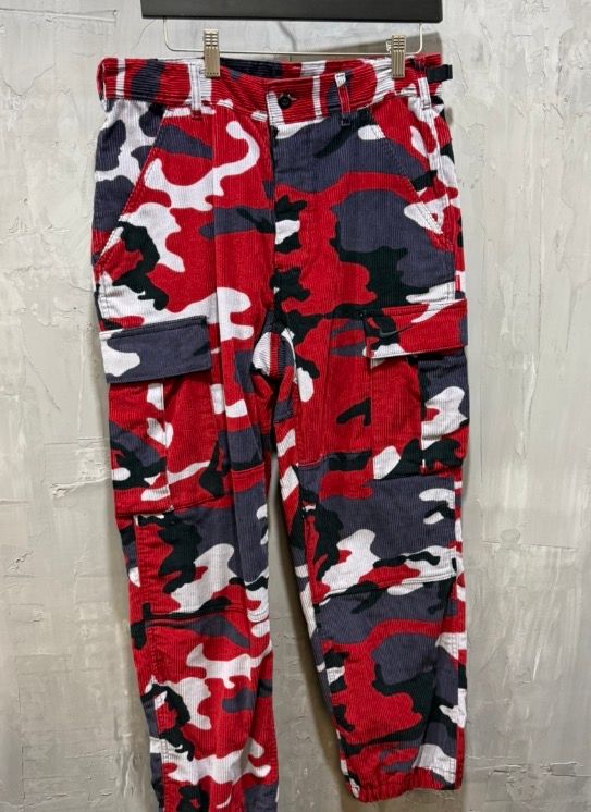 Supreme x Nike Corduroy Cargo Pant (Red Camo)