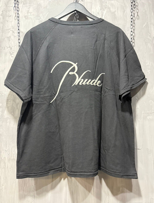 RHUDE Black Classique Raglan Tee