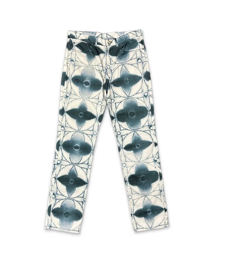Louis Vuitton Monogram Shibori printed denim pants - Like New