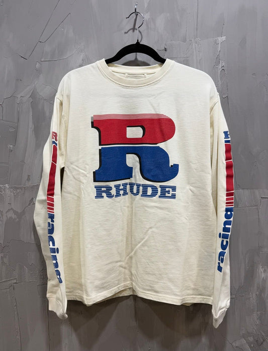 Rhude Split Petrol Logo LS Tee