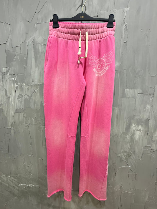 Rhinestone Sweatpants Pink